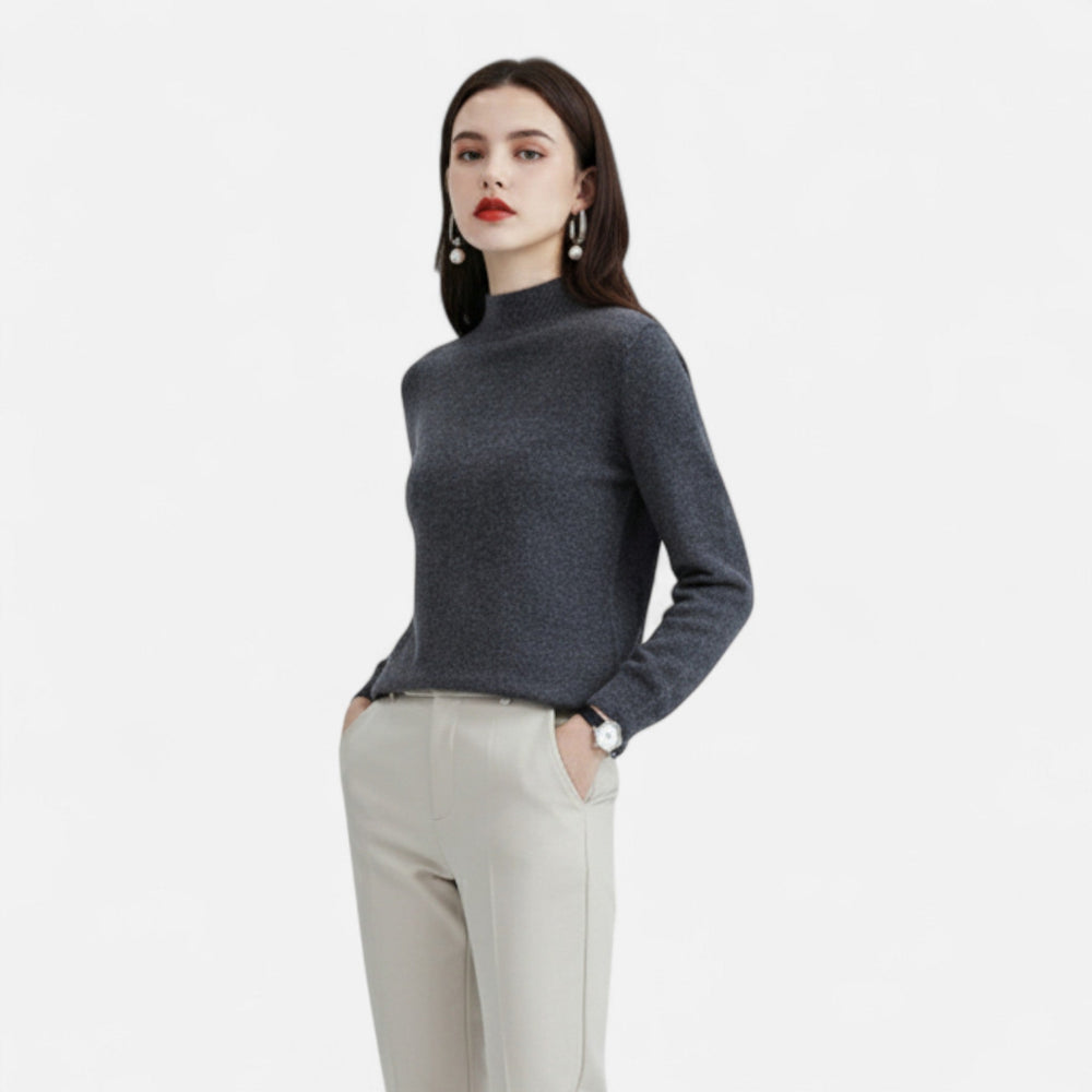 Womens Half Neck Knitted Jumper