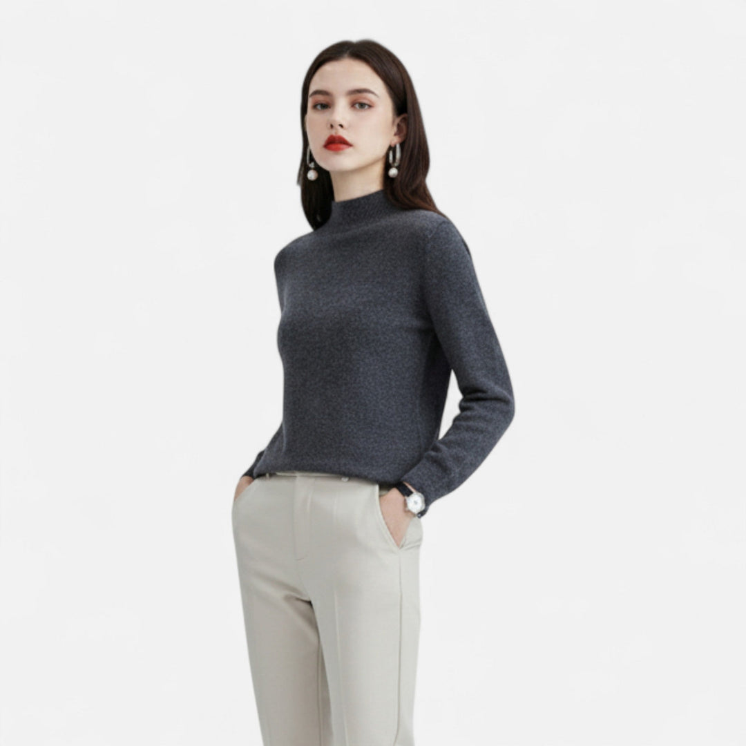 Womens Half Neck Knitted Jumper
