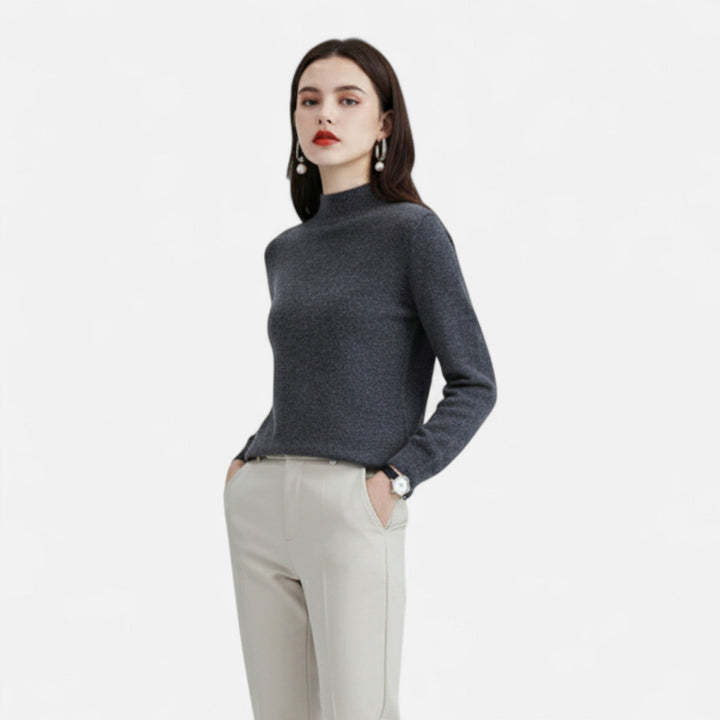 Womens Half Neck Knitted Jumper