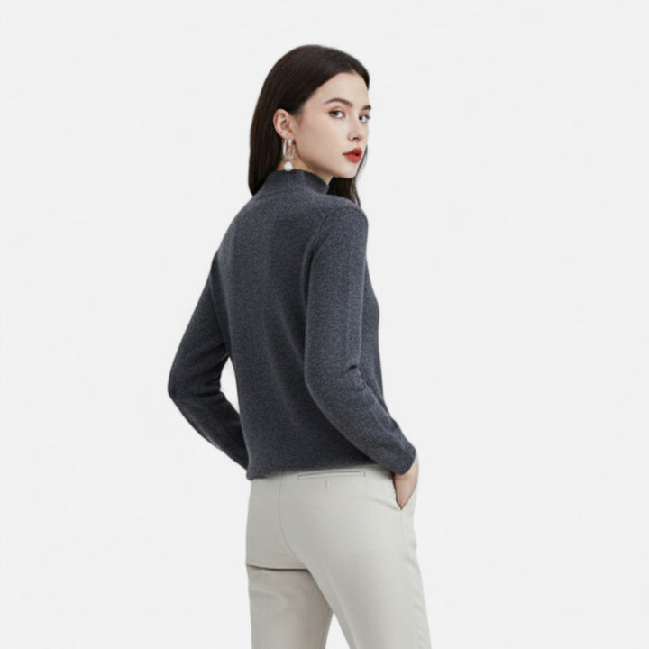 Womens Half Neck Knitted Jumper
