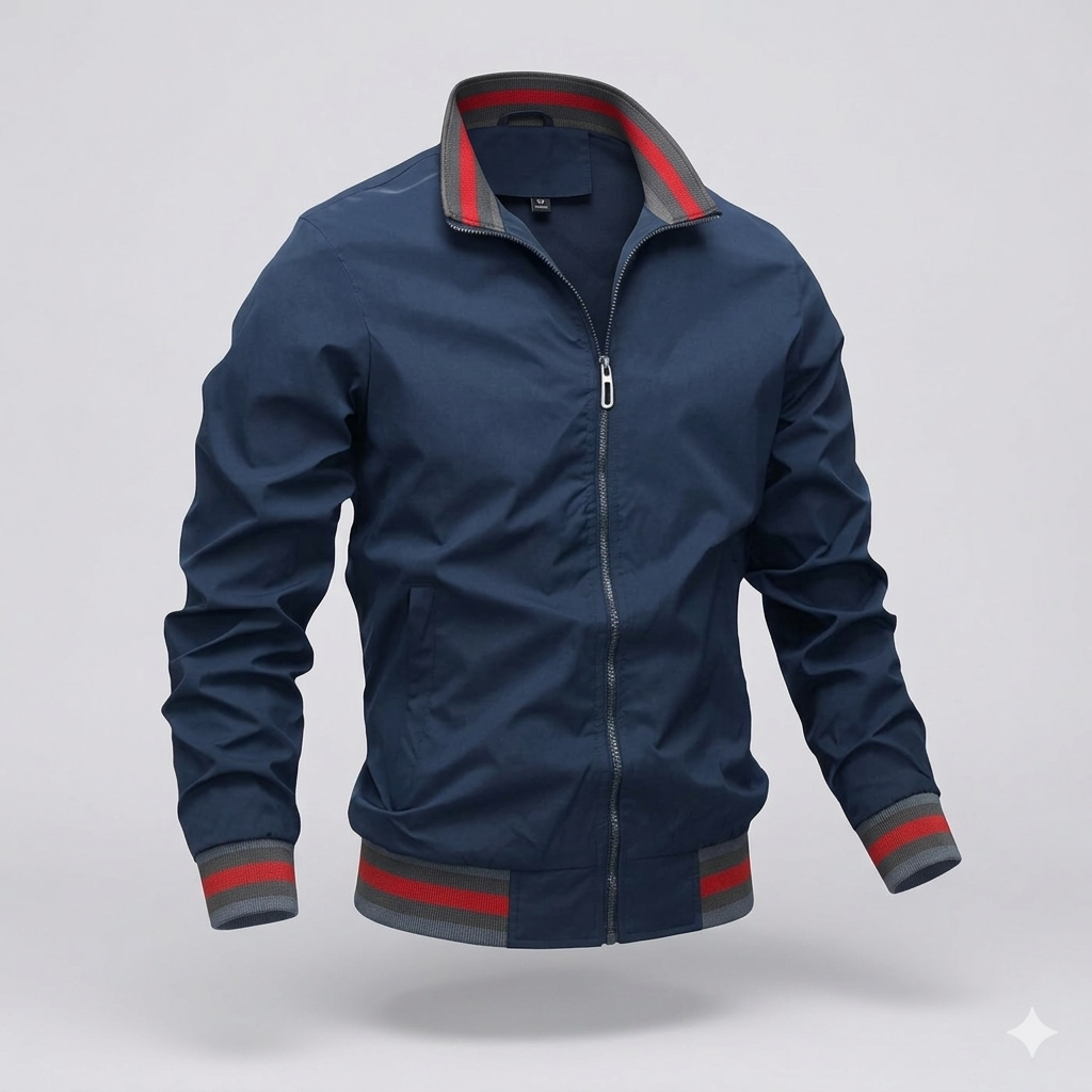 Mens Lightweight Zip Front Jacket