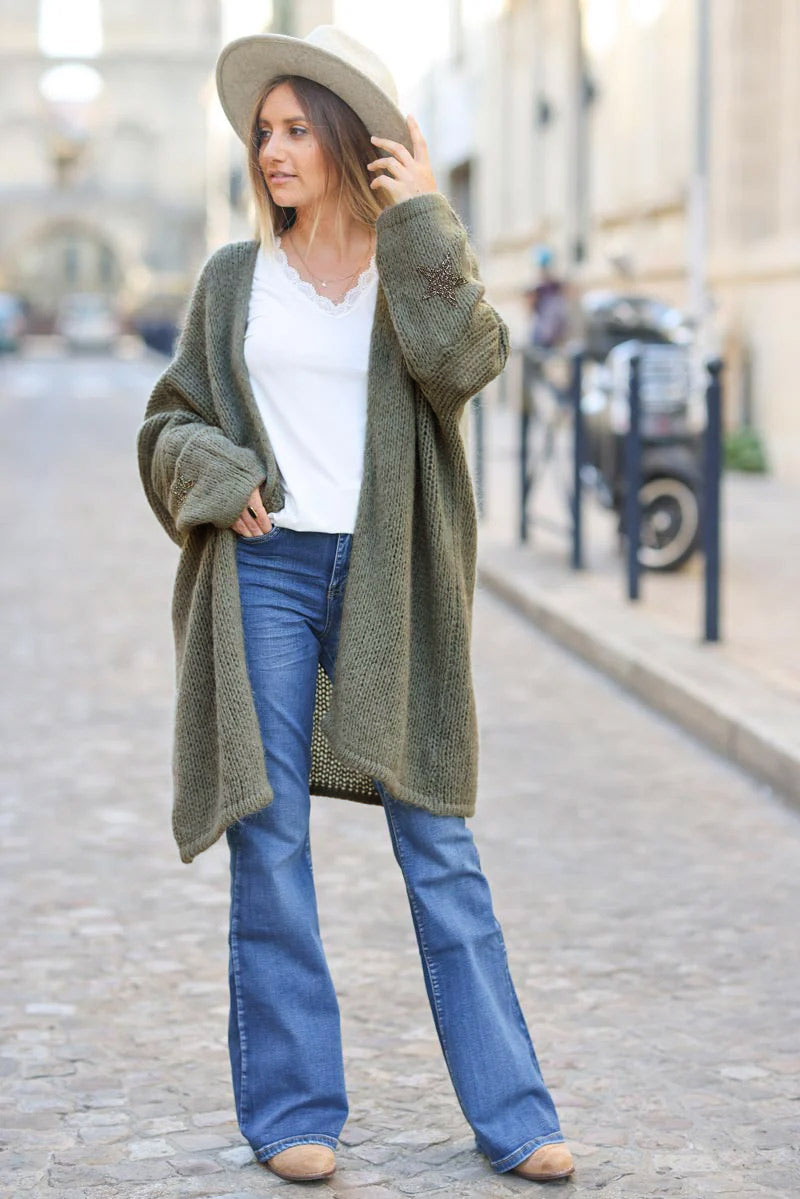 Knitted Long Cardigan