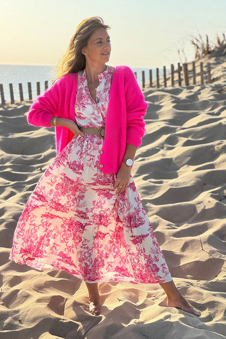 Knitted Pink Cardigan