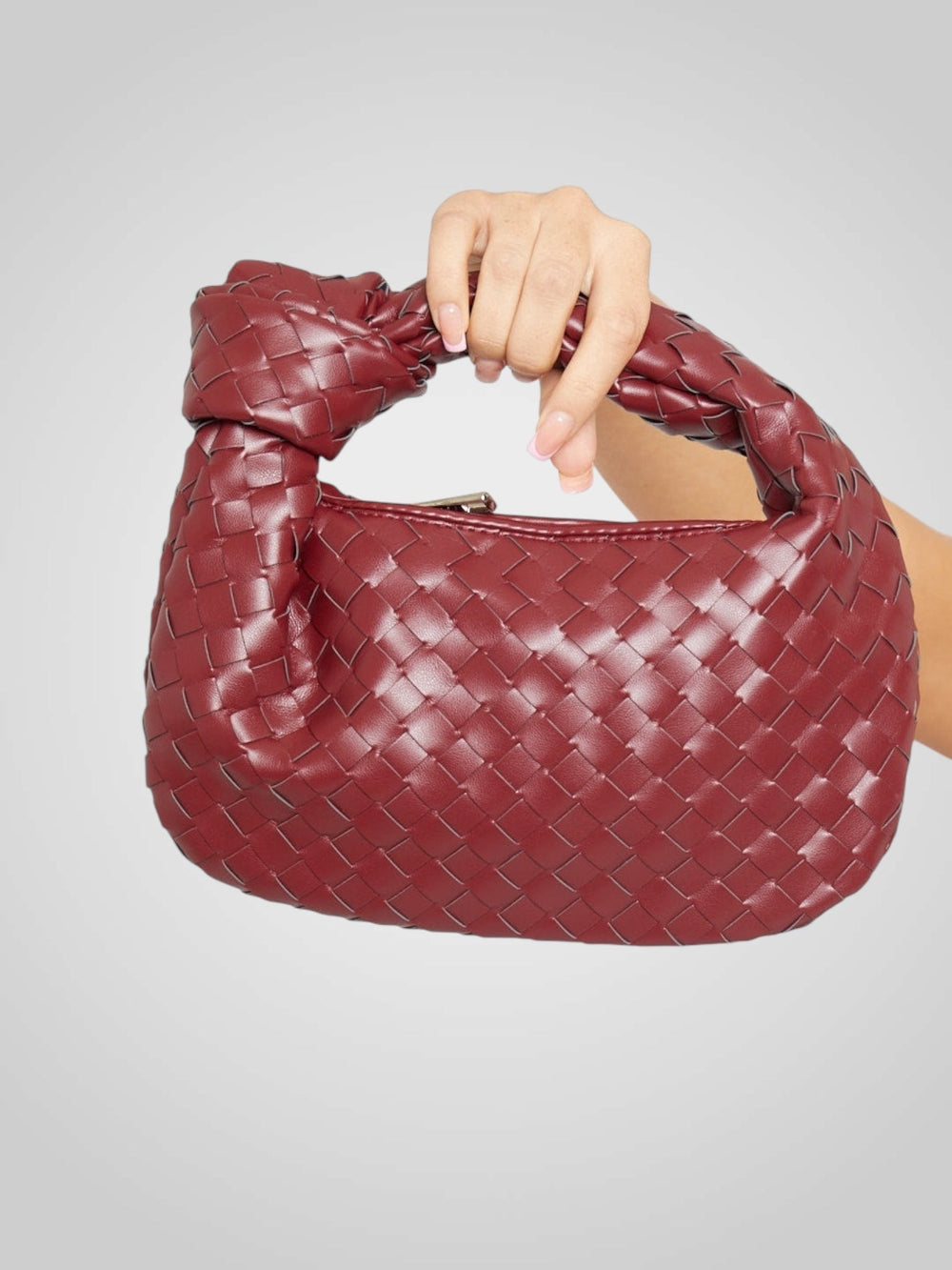 Woven Knot Handle Mini Bag