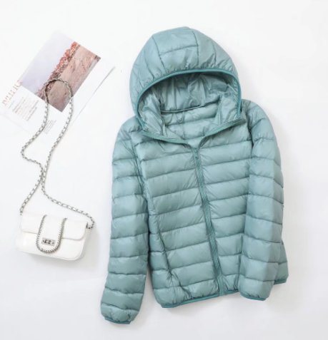Womens Hooded Zip Front Lightweight Jacket