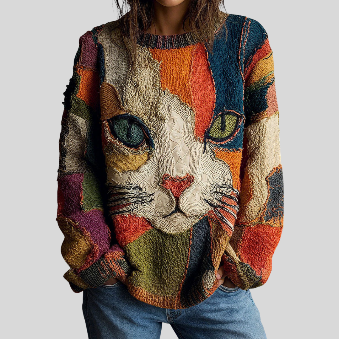 Cat Print Statement Top