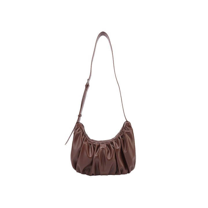 Croissant Shaped Faux Leather Sling Bag