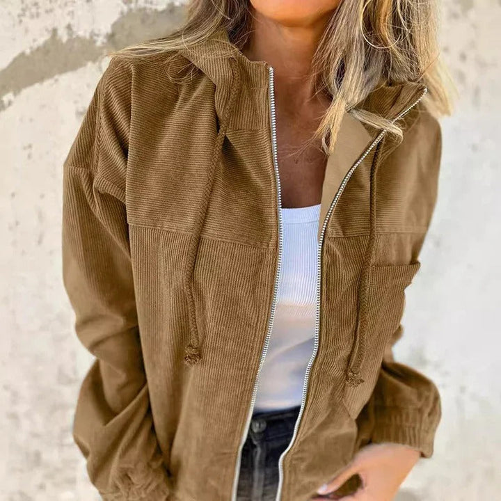 Hooded Zip Front Lightweight Jacket