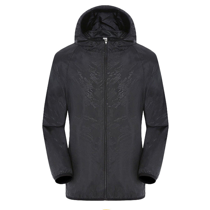 Womens Hooded Zip Front Raincoat