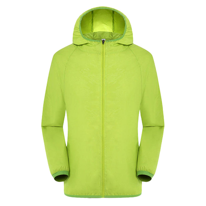 Womens Hooded Zip Front Raincoat