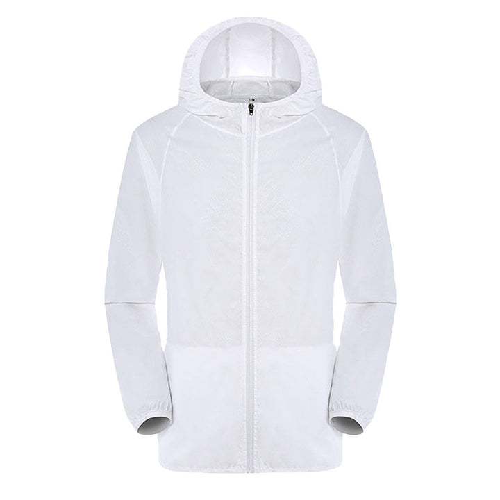 Womens Hooded Zip Front Raincoat
