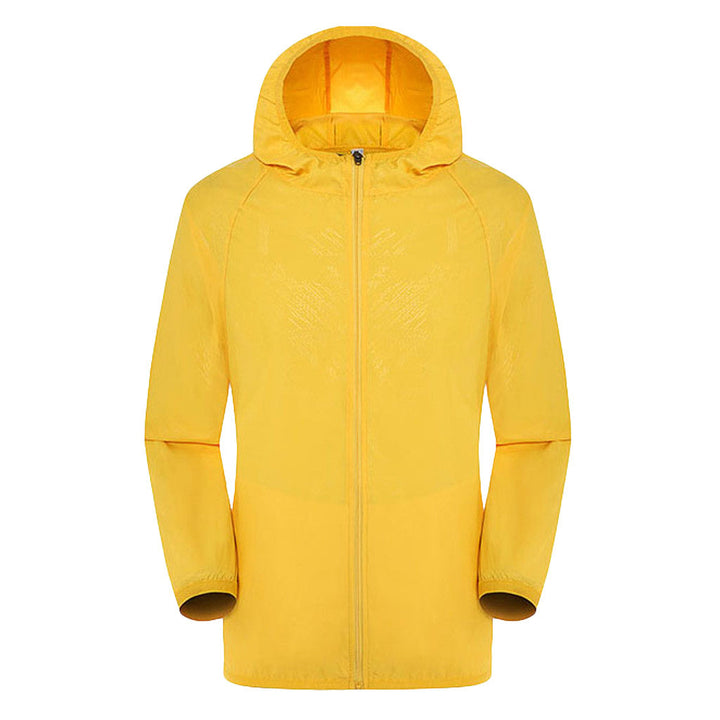 Womens Hooded Zip Front Raincoat