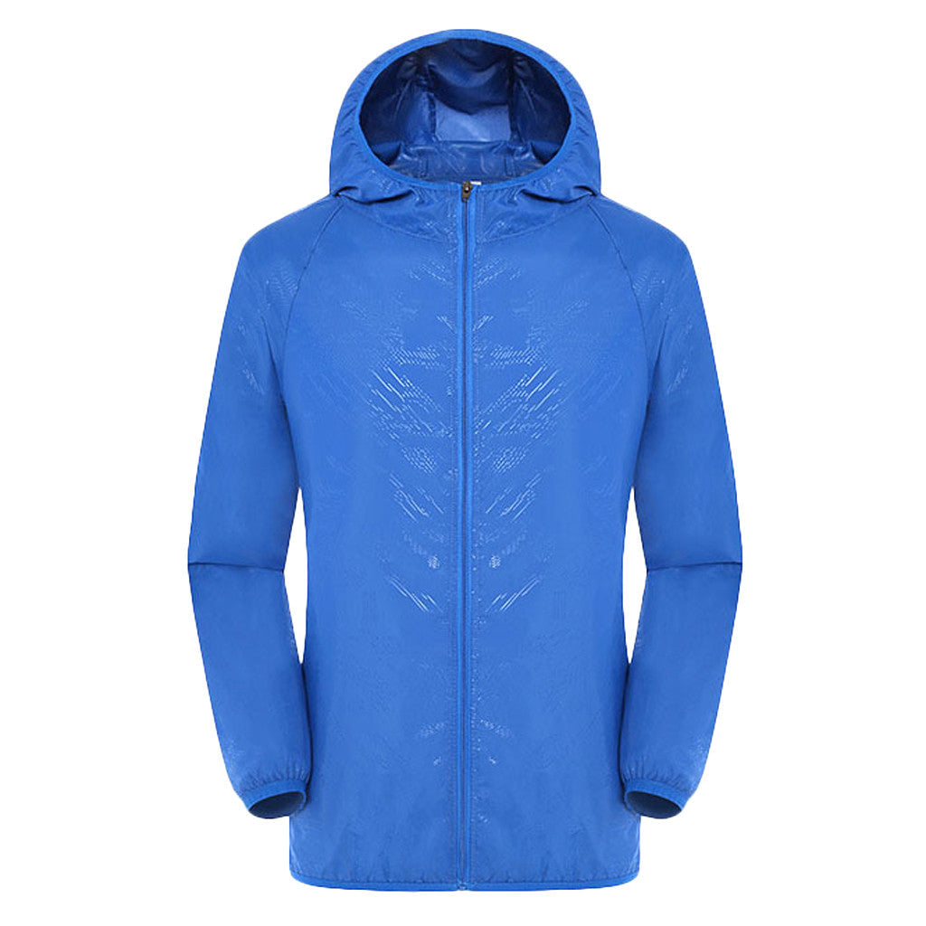 Womens Hooded Zip Front Raincoat
