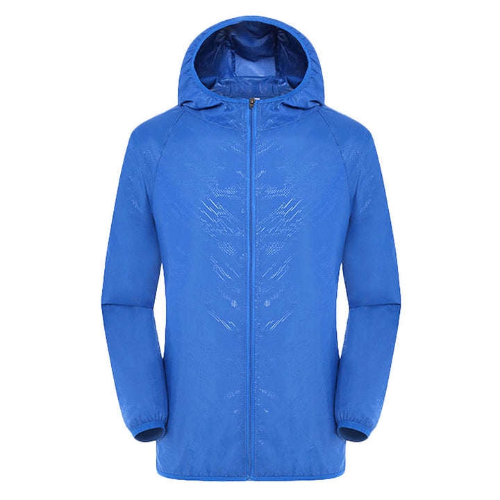 Womens Hooded Zip Front Raincoat