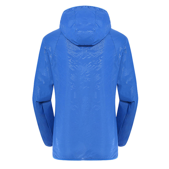 Womens Hooded Zip Front Raincoat