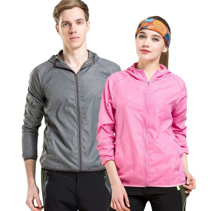 Womens Hooded Zip Front Raincoat