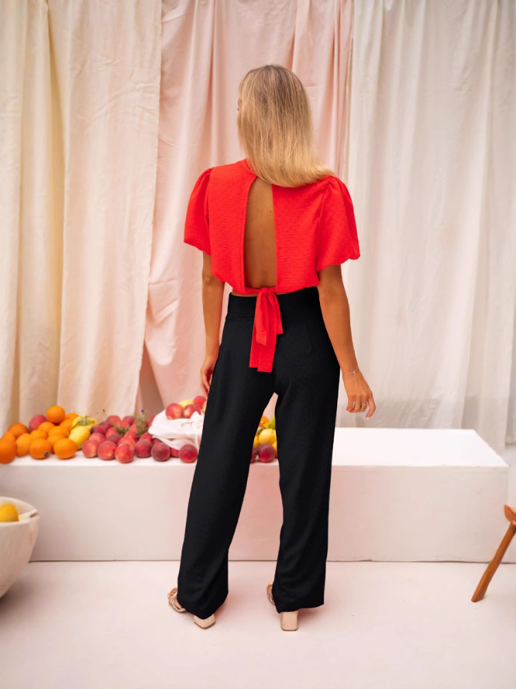 Lorena | Elegant Cropped Blouse