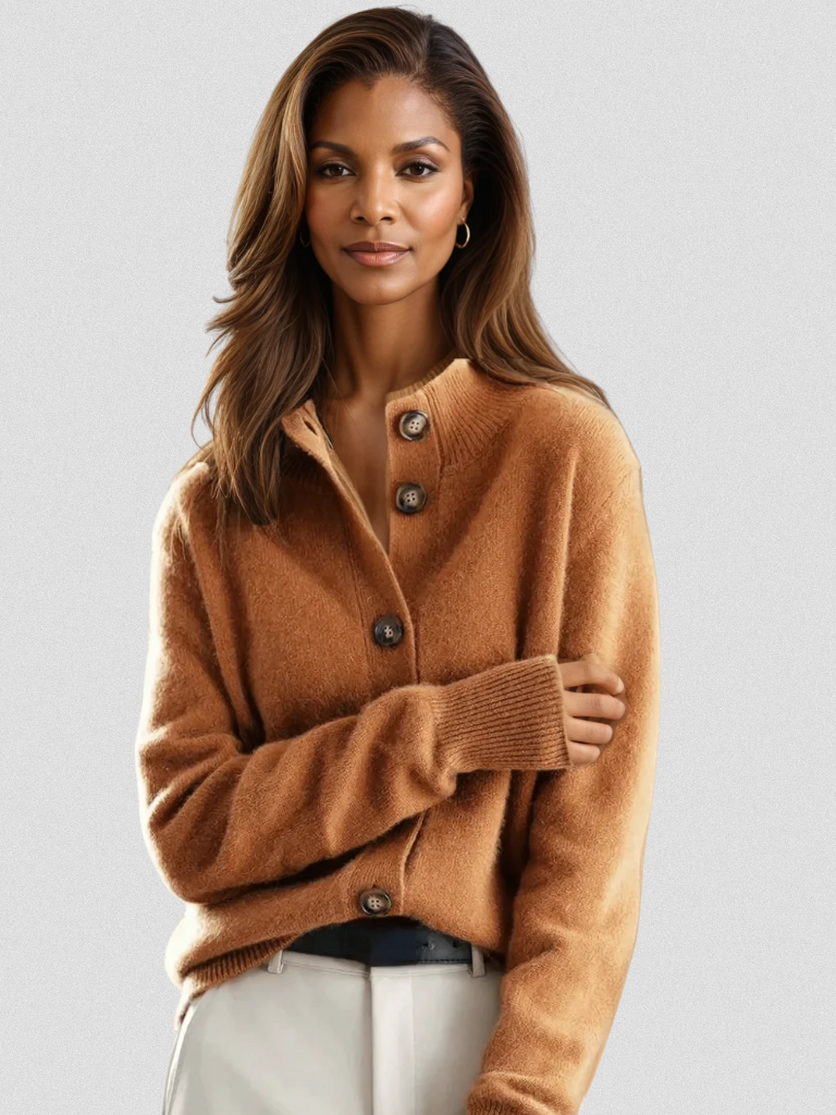 Relaxed Button Front Cardigan