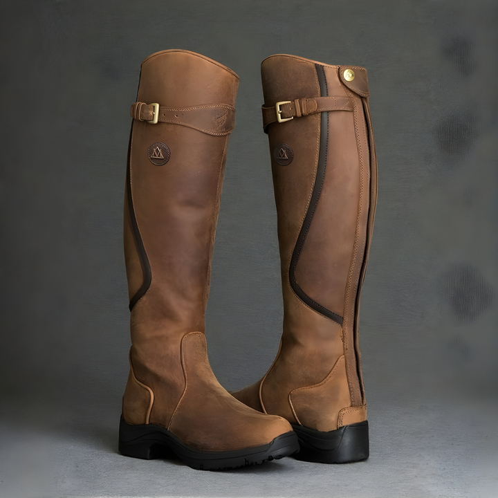 Nollaig | Waterproof Knee High Leather Boots