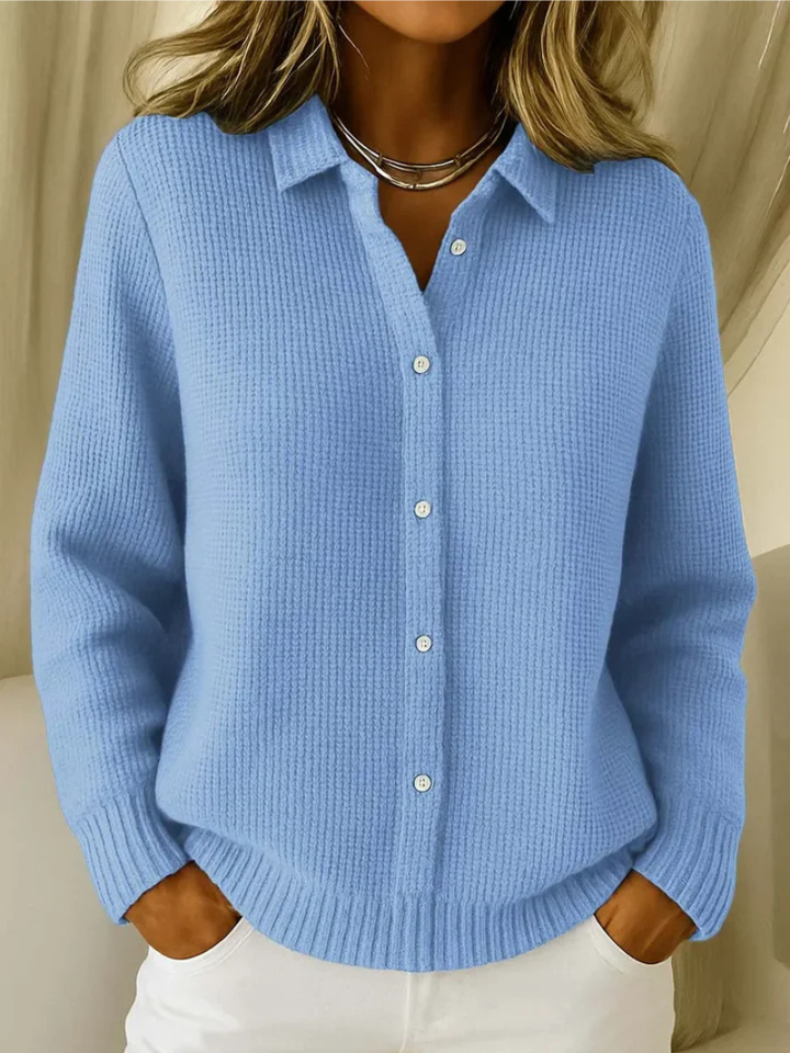 Gráinne | Knitted cardigan with fine texture
