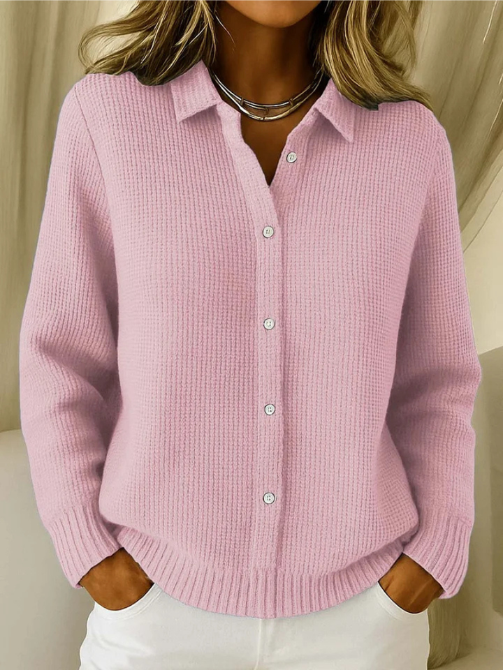 Gráinne | Knitted cardigan with fine texture