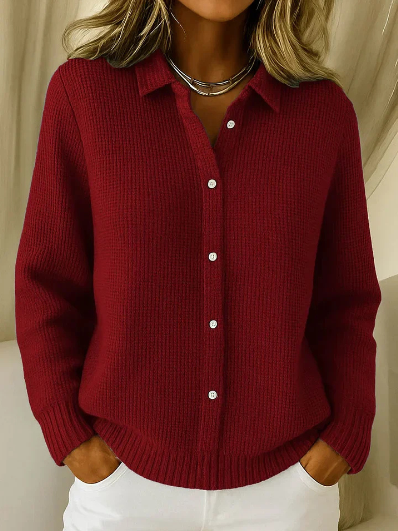 Gráinne | Knitted cardigan with fine texture