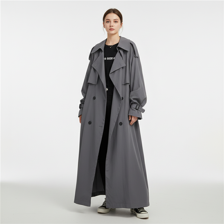 Oversized Longline Trench Coat