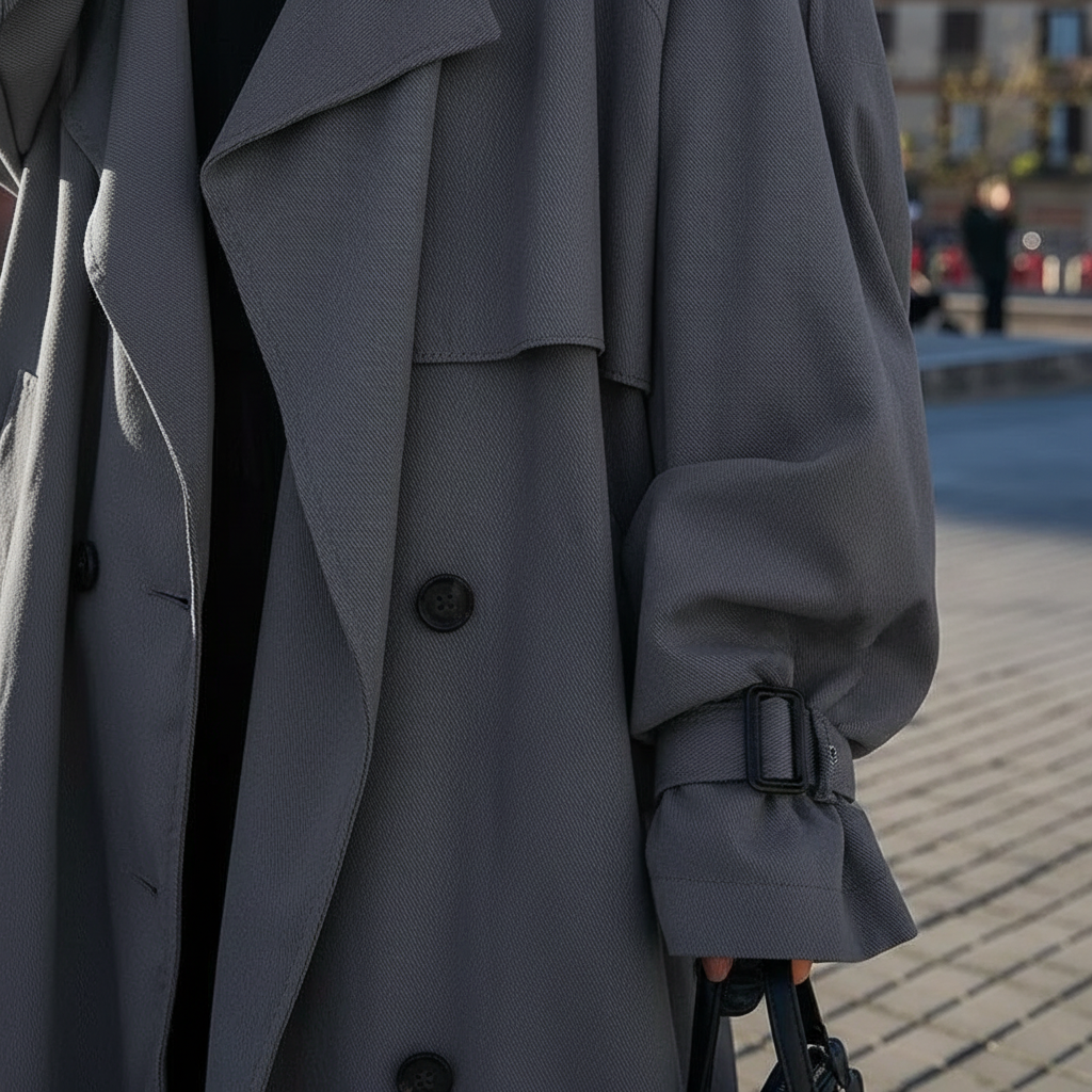 Oversized Longline Trench Coat