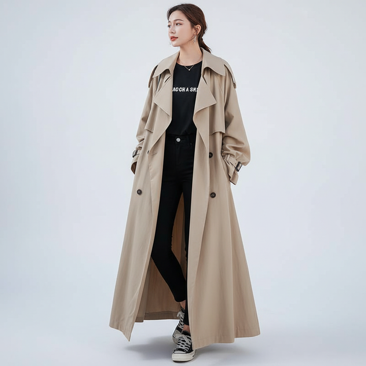 Oversized Longline Trench Coat