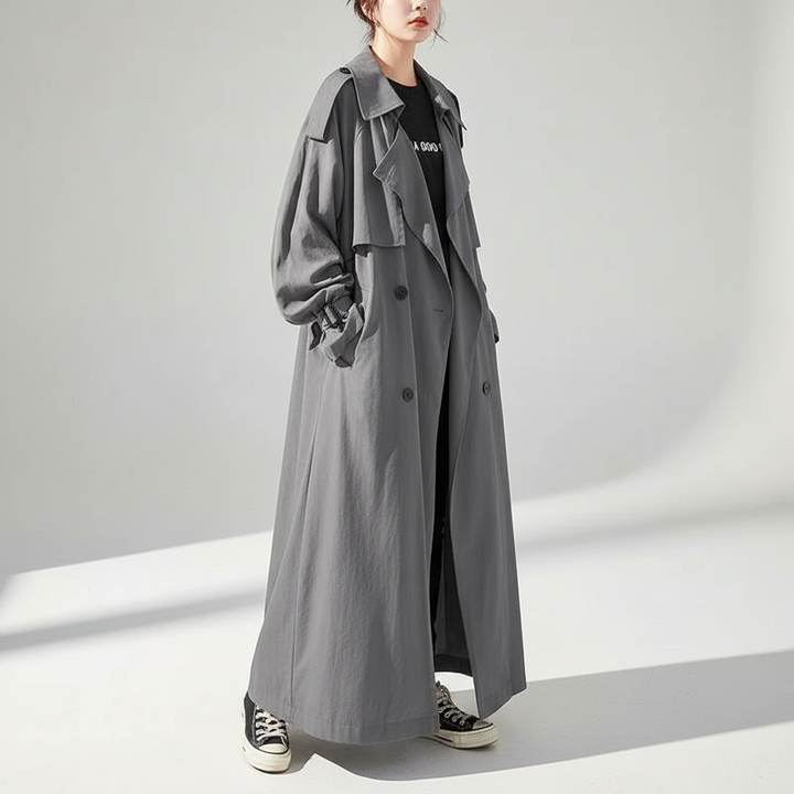 Oversized Longline Trench Coat