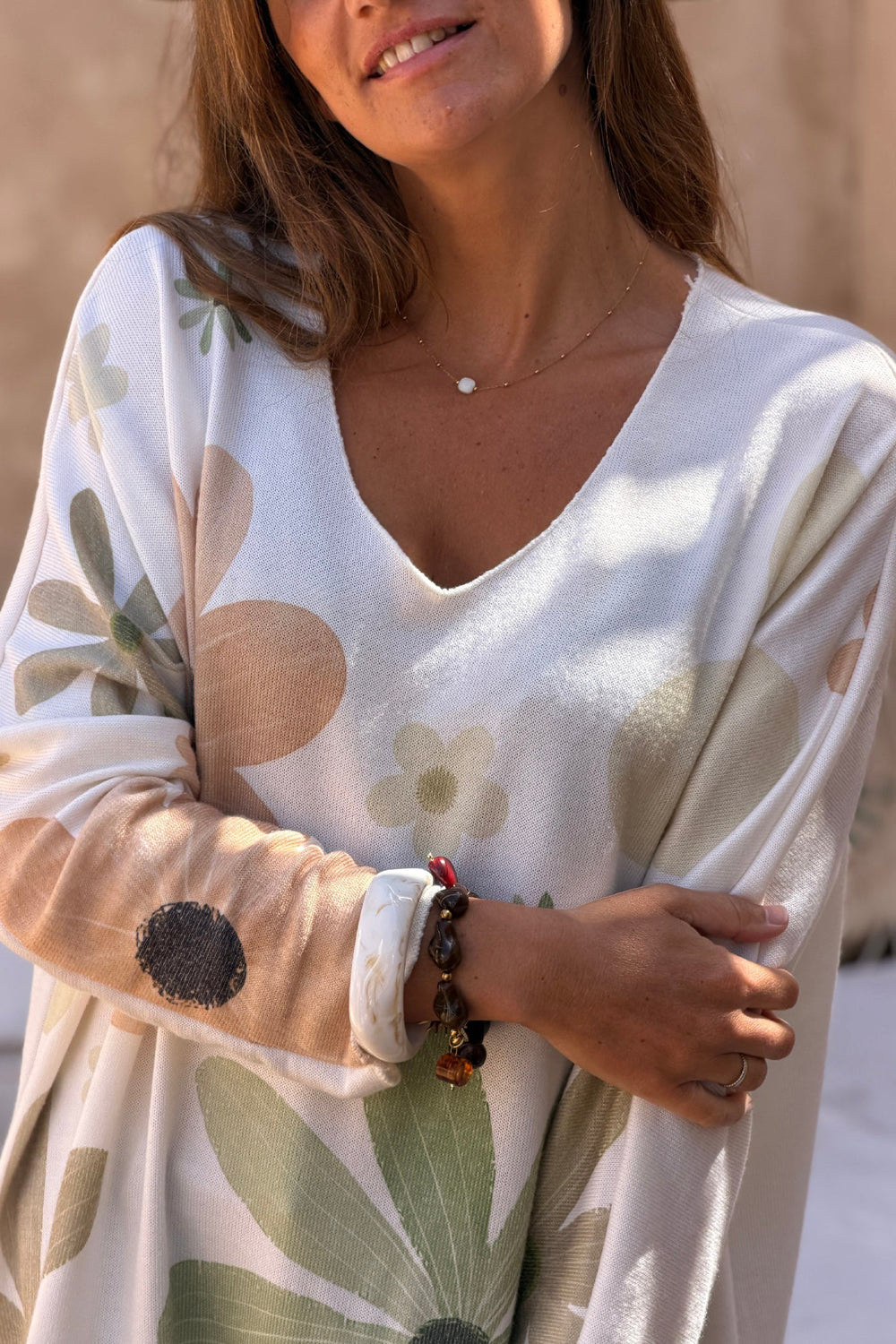 Knitted Floral Jumper