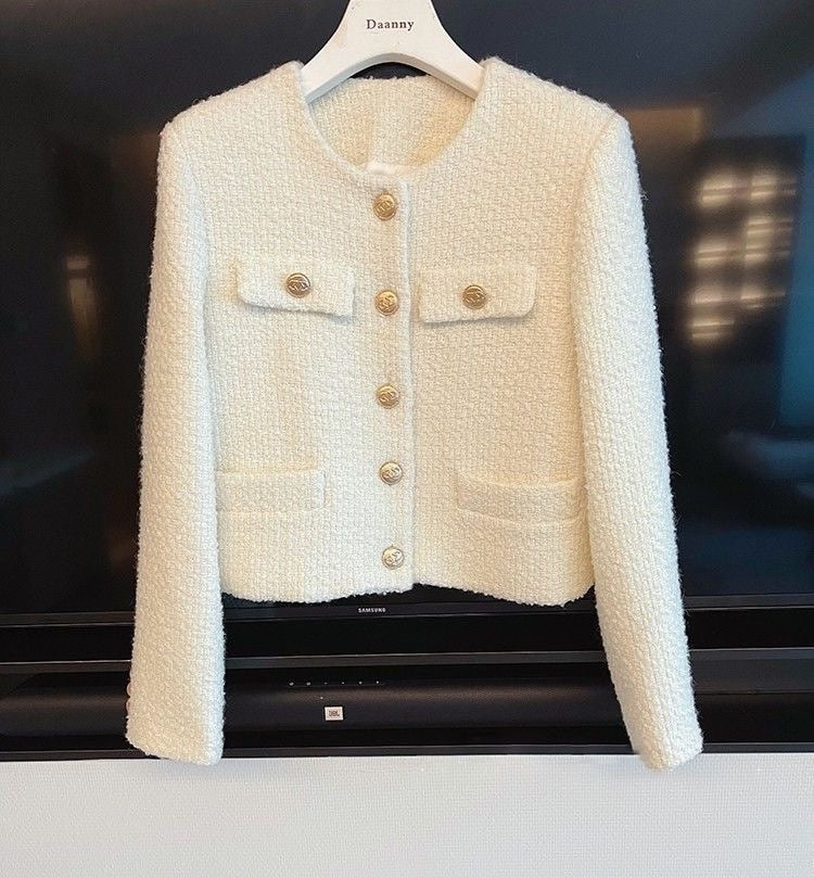 Womens Long Sleeve Tweed Jacket