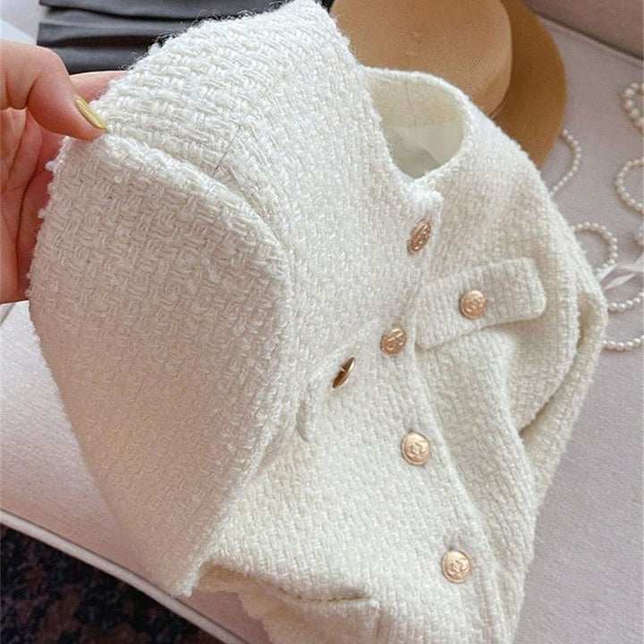 Womens Long Sleeve Tweed Jacket
