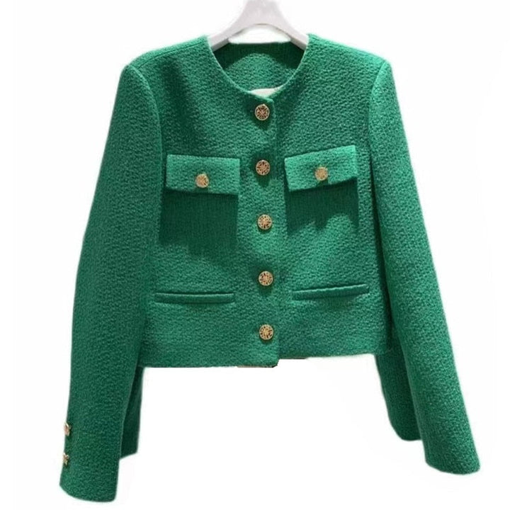 Womens Long Sleeve Tweed Jacket