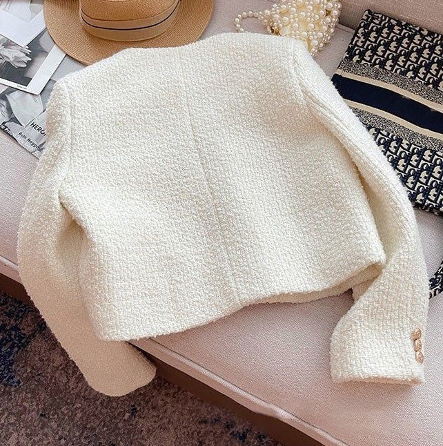 Womens Long Sleeve Tweed Jacket