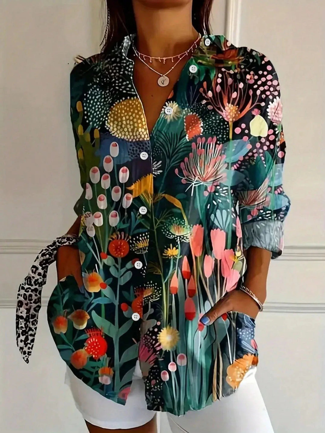 Astrid | Colourful Patterned Blouse