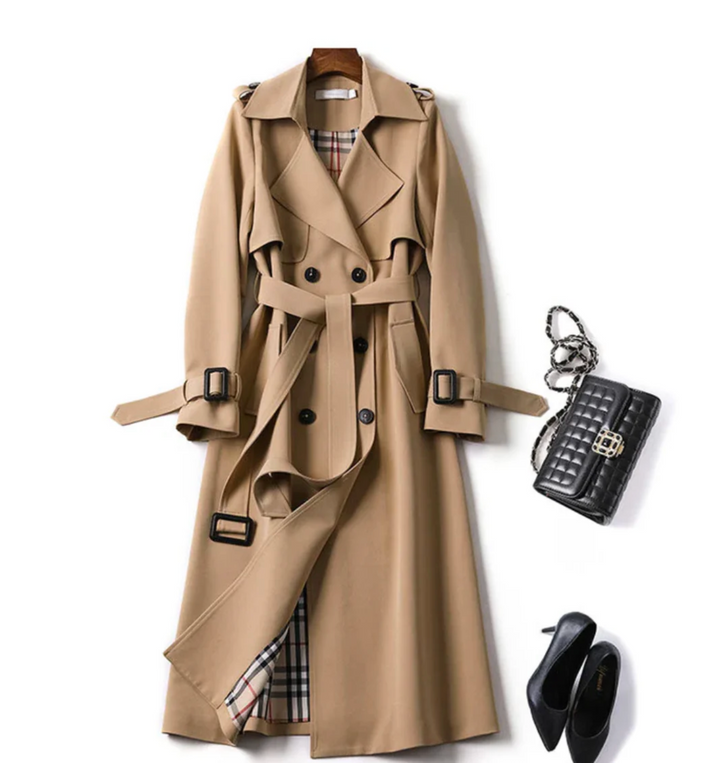 Womens Belted Waterproof Trench Coat