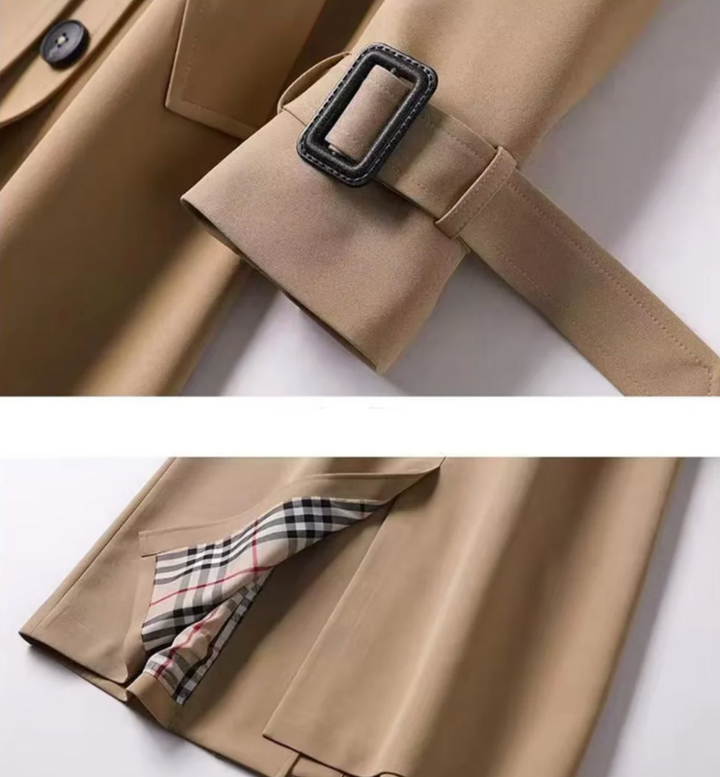 Womens Belted Waterproof Trench Coat