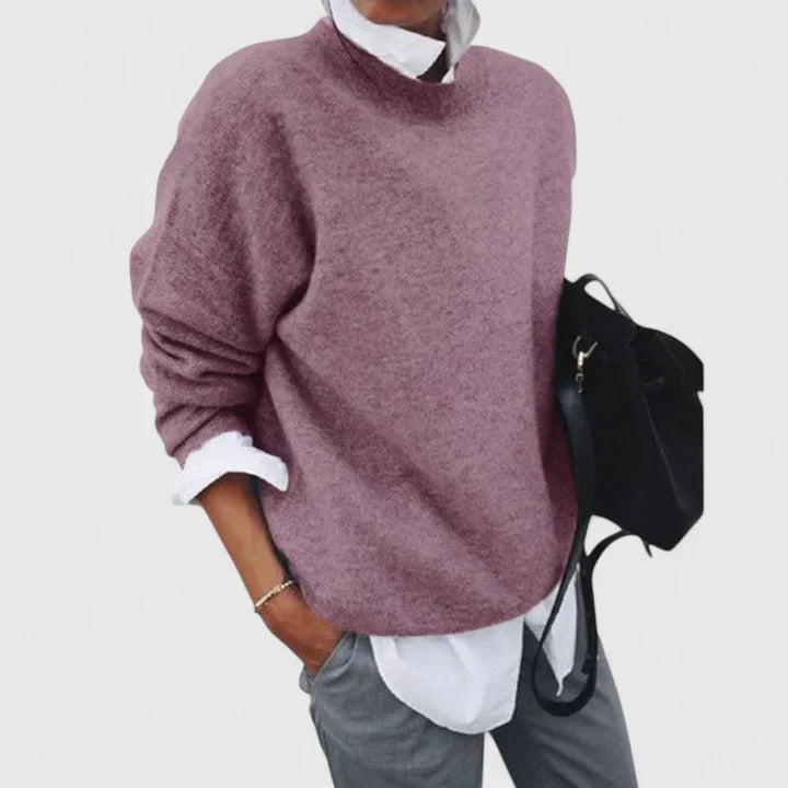 Relaxed Long Sleeve Knitted Jumper