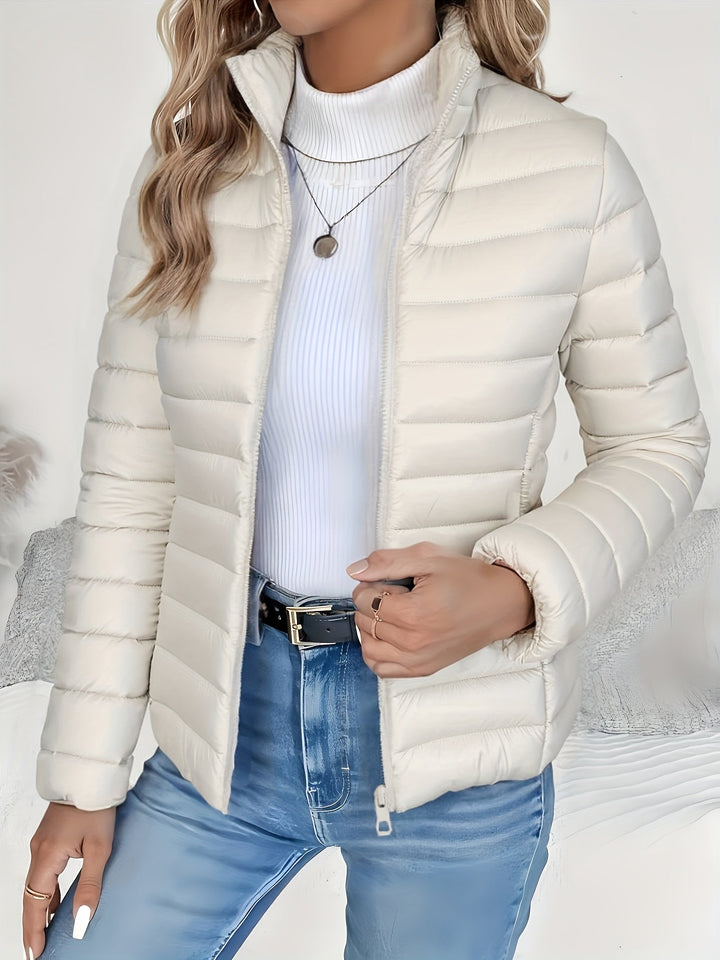 Womens Stand-Collar Lightweight Jacket