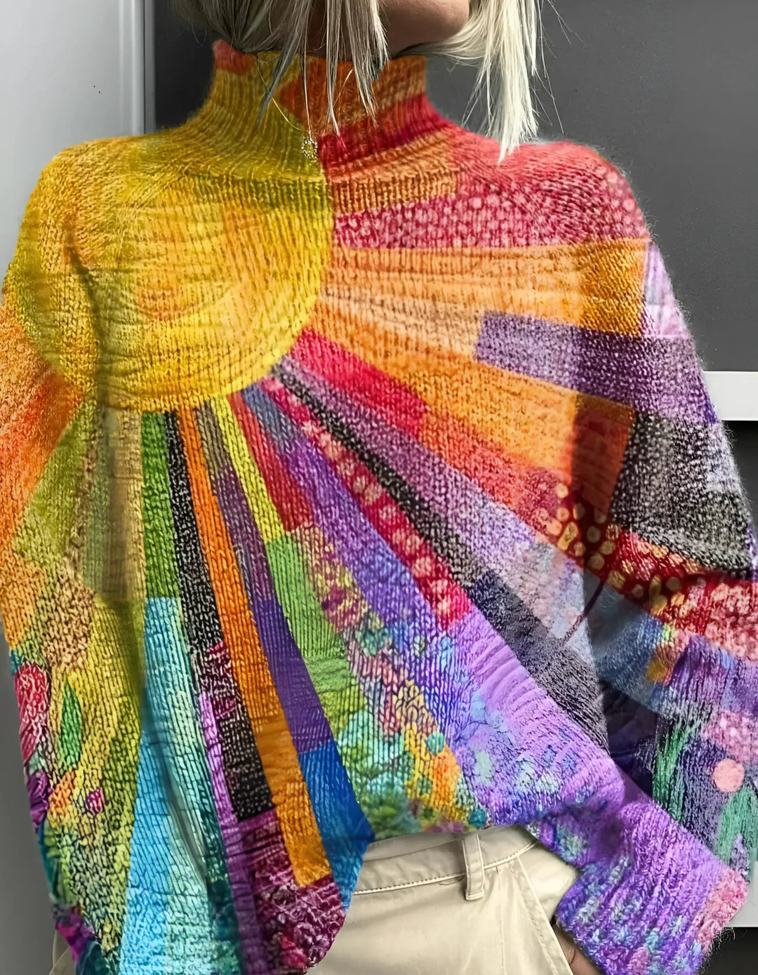 Ada - Colorful and Cheerful Turtleneck