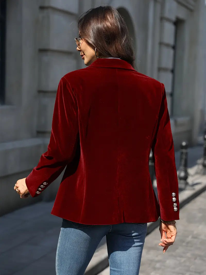 Womens One Button Blazer