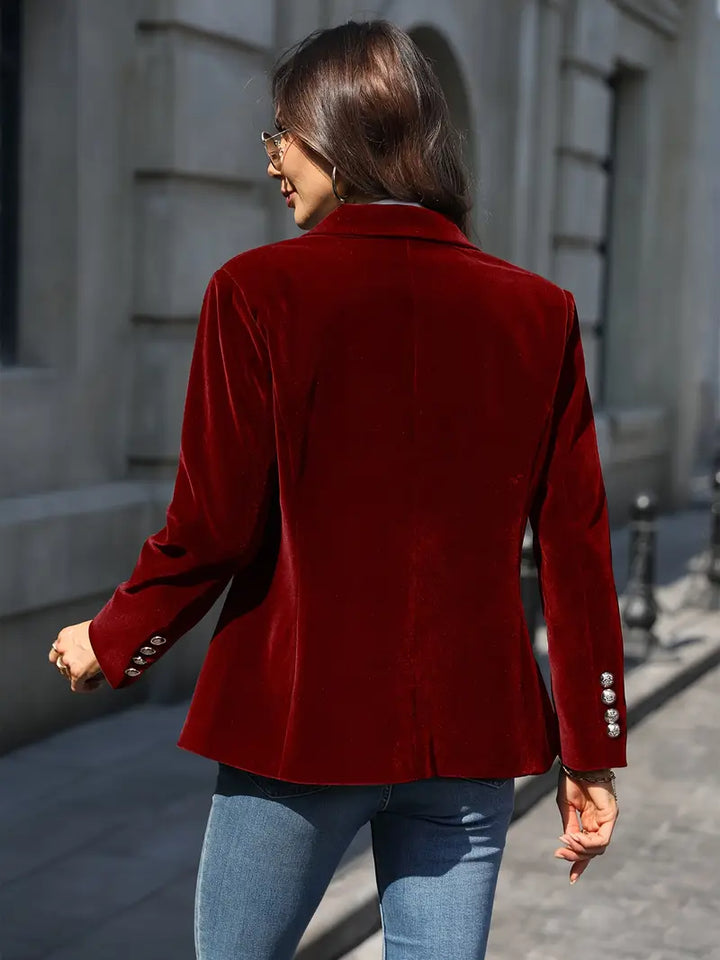 Womens One Button Blazer