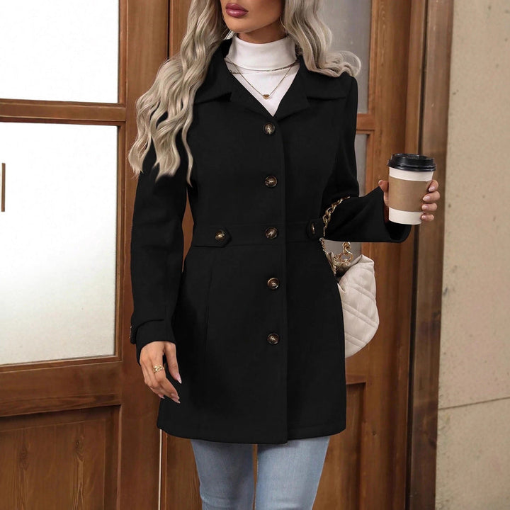 Womens Belted Tailored Trench Coat