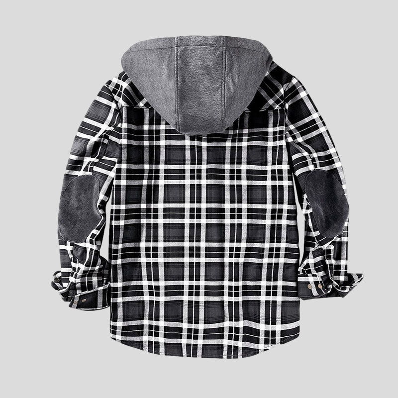 Michael | Checked sherpa jacket