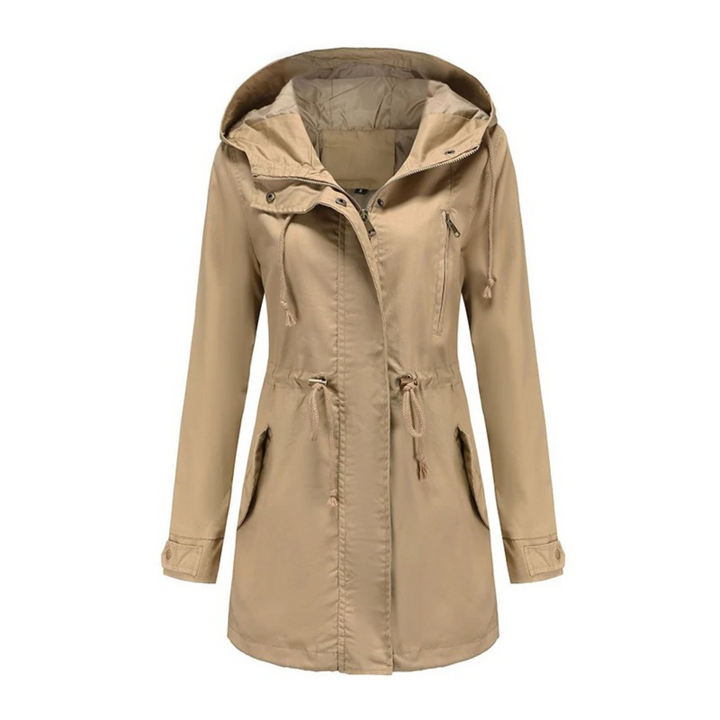 Womens Zip Front Water Resistant Lightweight Jacket
