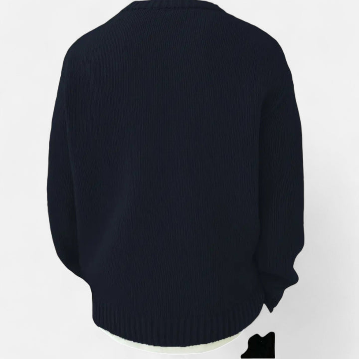 Mens Crew Neck Knitted Pullover
