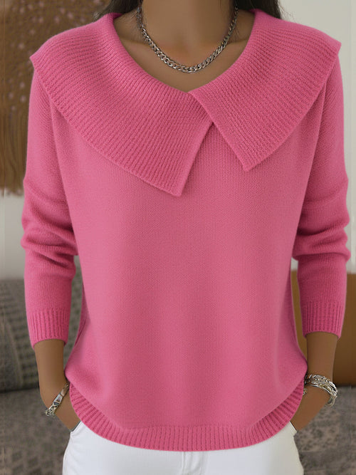 Damhnait | Warm Pullover with Soft Collar