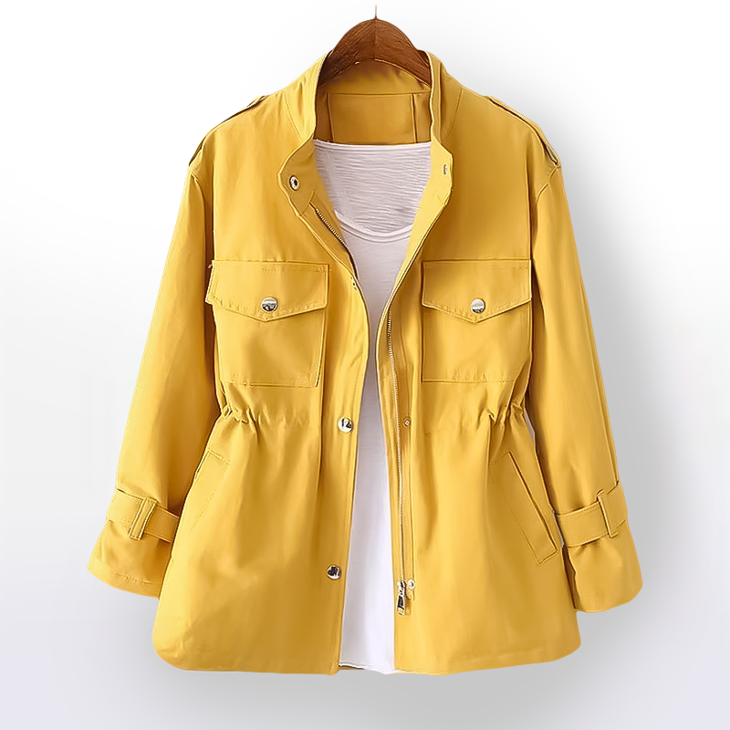 Womens Classic Belted Trench Coat