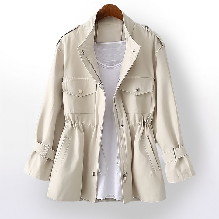 Womens Classic Belted Trench Coat